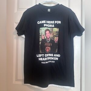 Yours Truly by Phora “Came Here for Phora” Graphic T-Shirt | Black | M | New